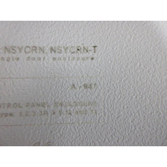 Schneider A-947 Electrical Enclosure A947 11.8" x 11.8" x 7.9" - Used