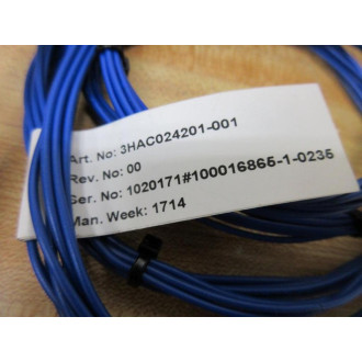 ABB 3HAC024201-001 Wiring Harness 3HAC024201001 Broken Wire - Used