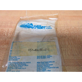 Miller Fluid Power 051-KR080-200 Rod Seal Kit 051KR080200