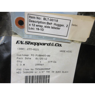 F.N. Sheppard & TN360H200AP Belt BLT-00118