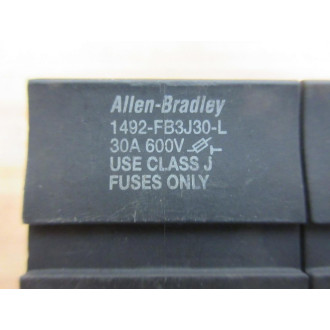 Allen Bradley 1492-FB3J30-L Fuse Holder 1492FB3J30L - Used