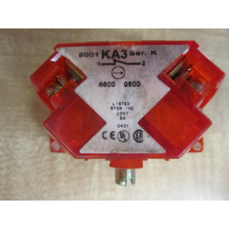 Square D 9001-KA3 Contact Block 88002 Series KRed - New No Box