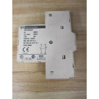 Telemecanique GV3-A01 Auxilliary Contact GV3A01 - Used