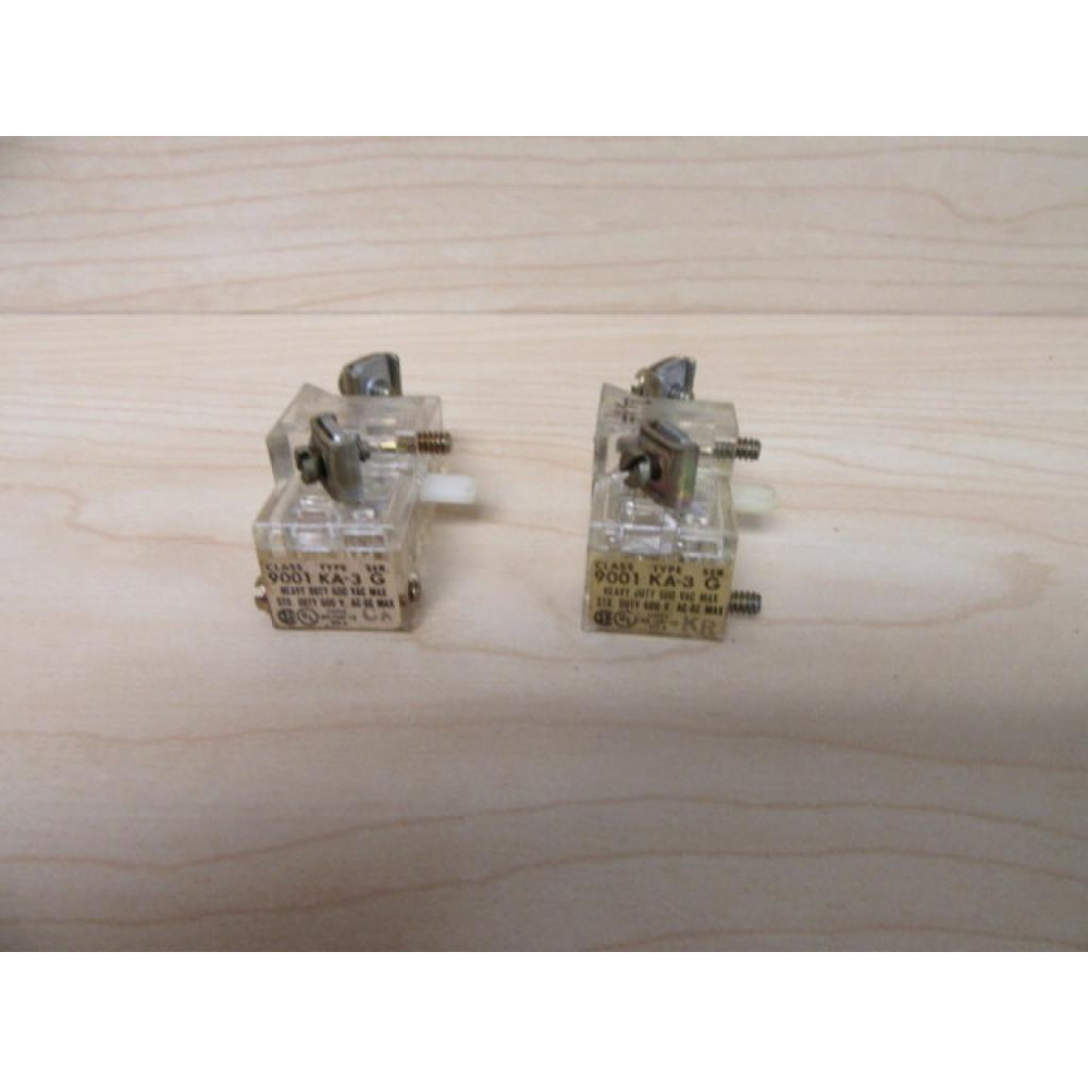 Square D 9001-KA3 Contact Block 88002 Mini Block (Pack of 2) - Used