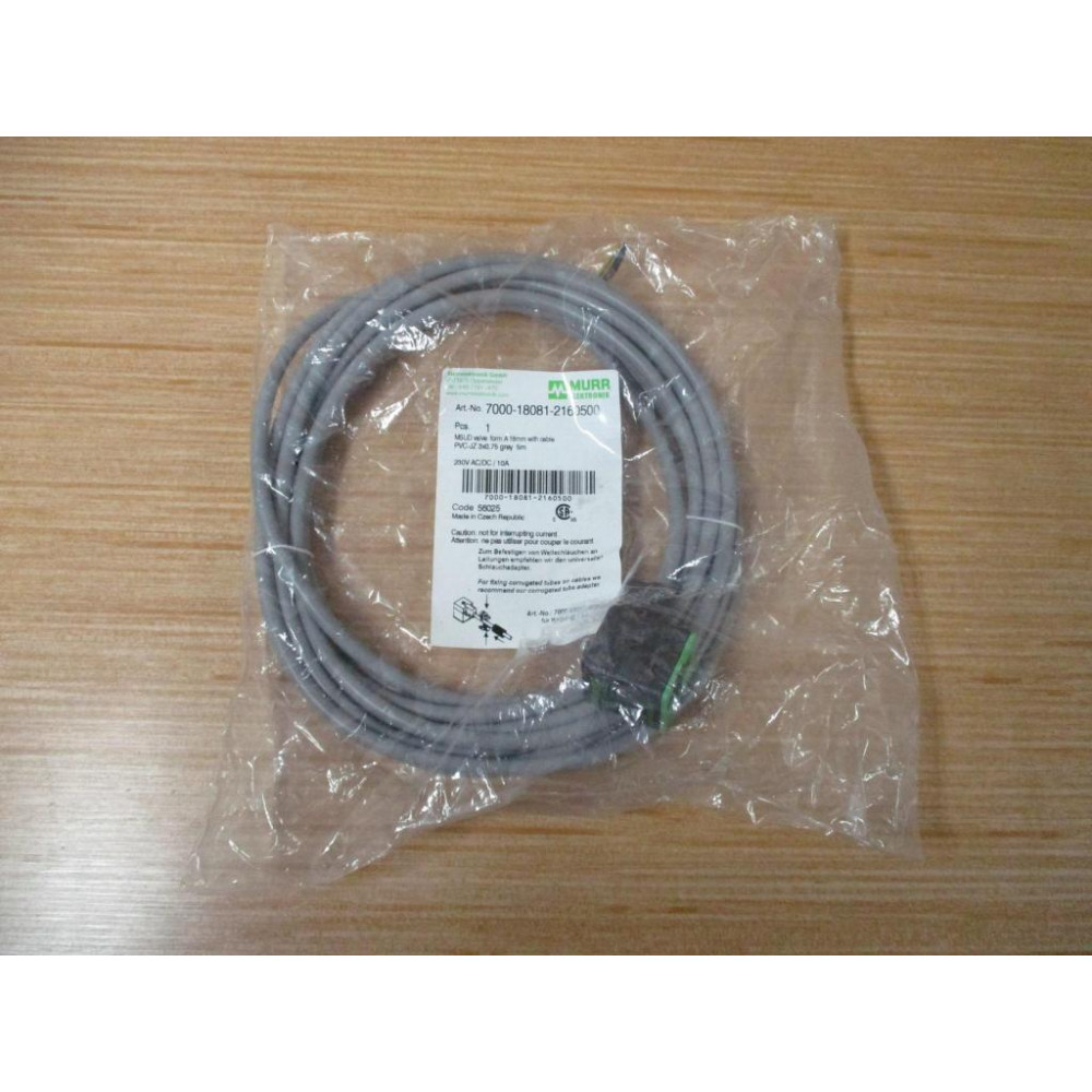 Murr Elektronik 7000-18081-2160500 Valve Plug 7000180812160500