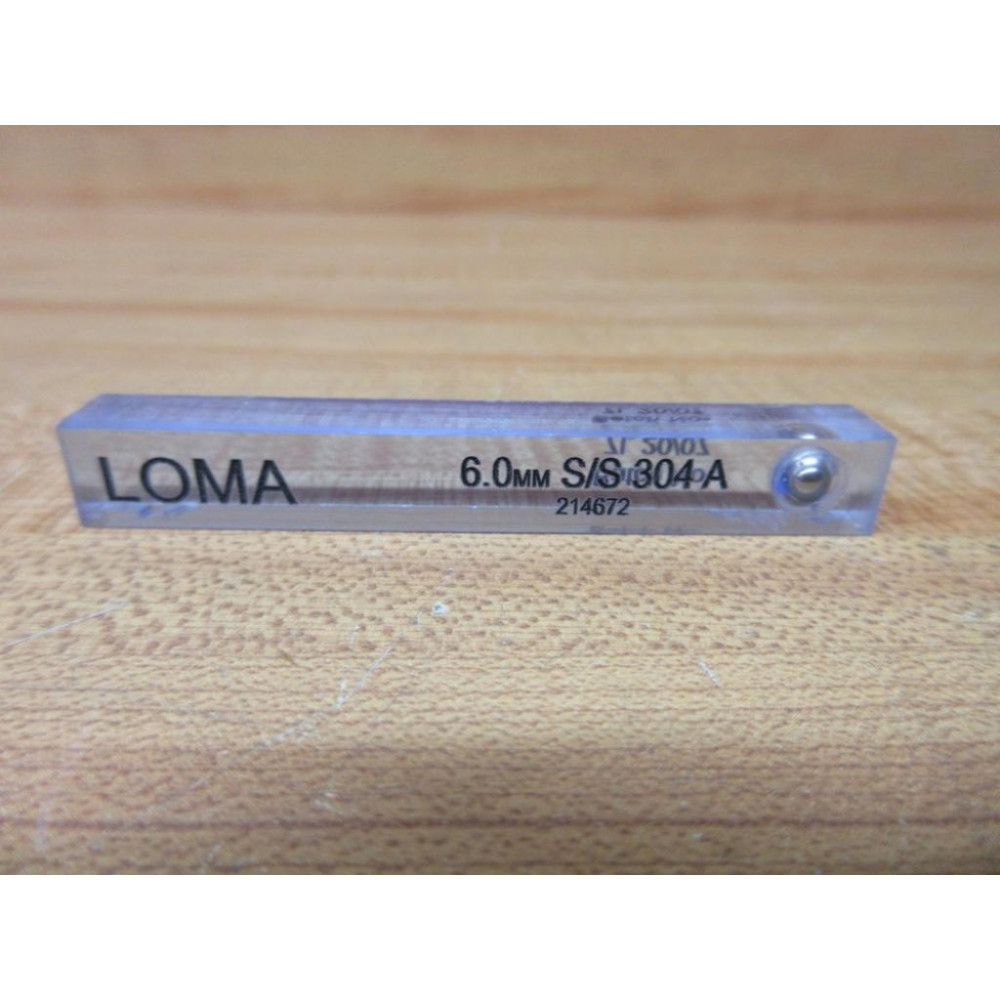 Loma 6.0MM SS 304 A Metal Detector Test Stick 214672 - New No Box