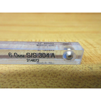 Loma 6.0MM SS 304 A Metal Detector Test Stick 214672 - New No Box