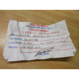 Industrial Machining Service 937987-96 Bushing 93798796 - New No Box