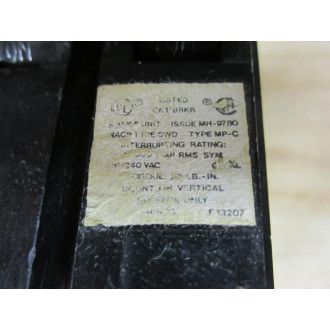 Crouse & Hinds 72337-01 Circuit Breaker 20A - Used