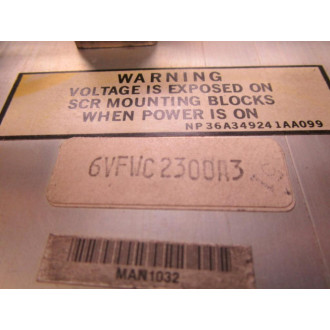 General Electric 6VFW2300 A3 Motor Control w44B337316G301 Without Cover - Used