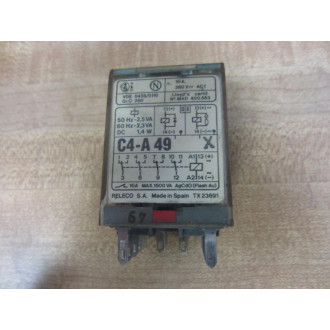 Releco CA-A 49 X120VAC Relay CA-A 49 X - Used