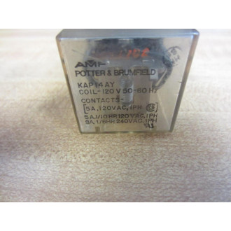 Potter & Brumfield KAP14AY Relay 120V KAP-14AY-120 - Used