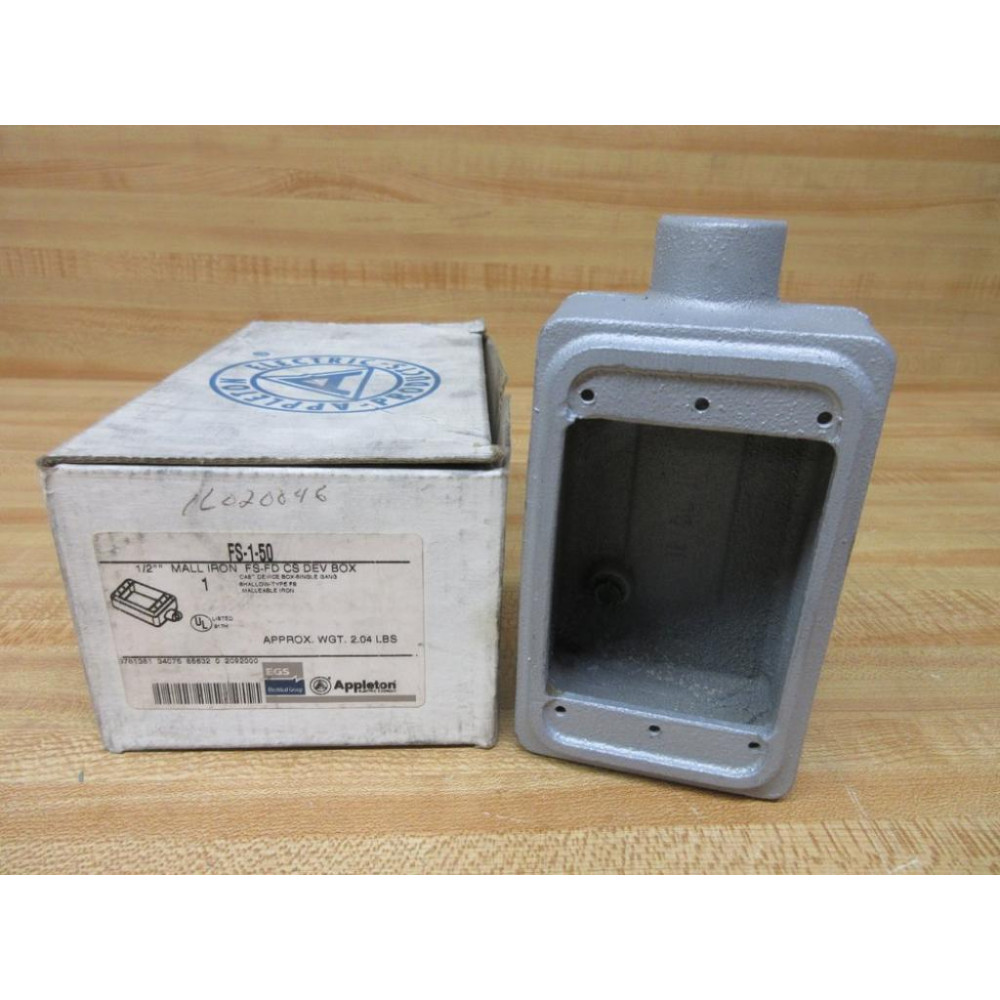 Appleton FS-1-50 Cast Device Box 12" FS150