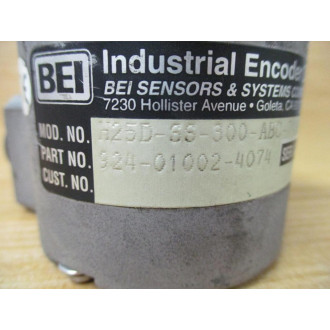 BEI 924-01002-4074 Encoder H25D-SS-300-ABC-7406R-LED-SM16-S - Used