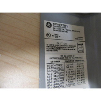 General Electric CR104PEX11 Switch Station - Used