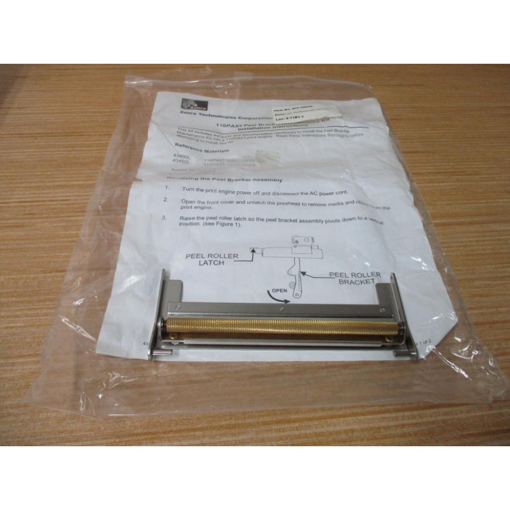 Zebra 43310M Peel Bracket Maintenance Kit For 110PAX3