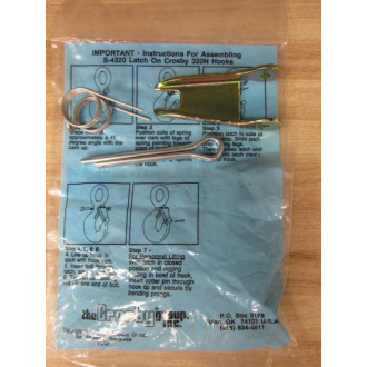 Crosby S-4320 Hook Latch S4320 Length: 2"