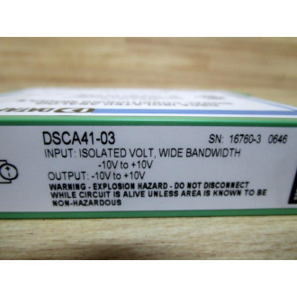 Dataforth DSCA41 Signal Conditioning Module DSCA41-03 - New No Box