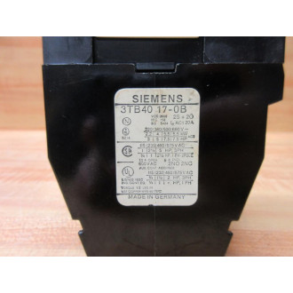 Siemens 3TB40-17-0B Contactor 3TB4017-0B - Used
