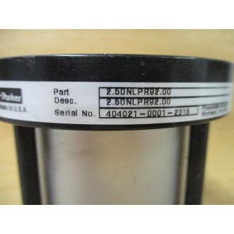 Parker 2.50NLPR92.00 Air Cylinder 250NLPR9200 - New No Box