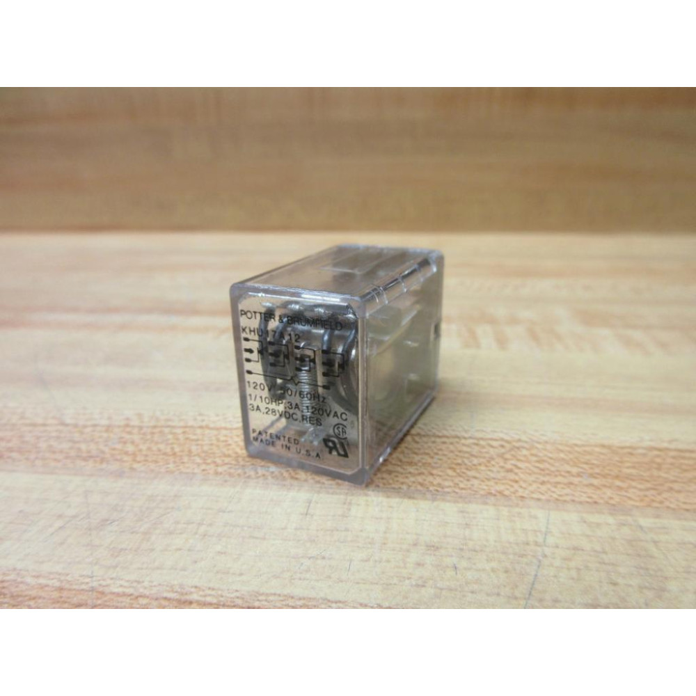 Potter & Brumfield KHU-17A12-120V AC Relay KHU-17A12-120VAC - Used
