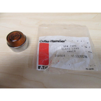 Cutler Hammer 10250T91000TC9N Eaton Push Button Lens Amber Glass Lens