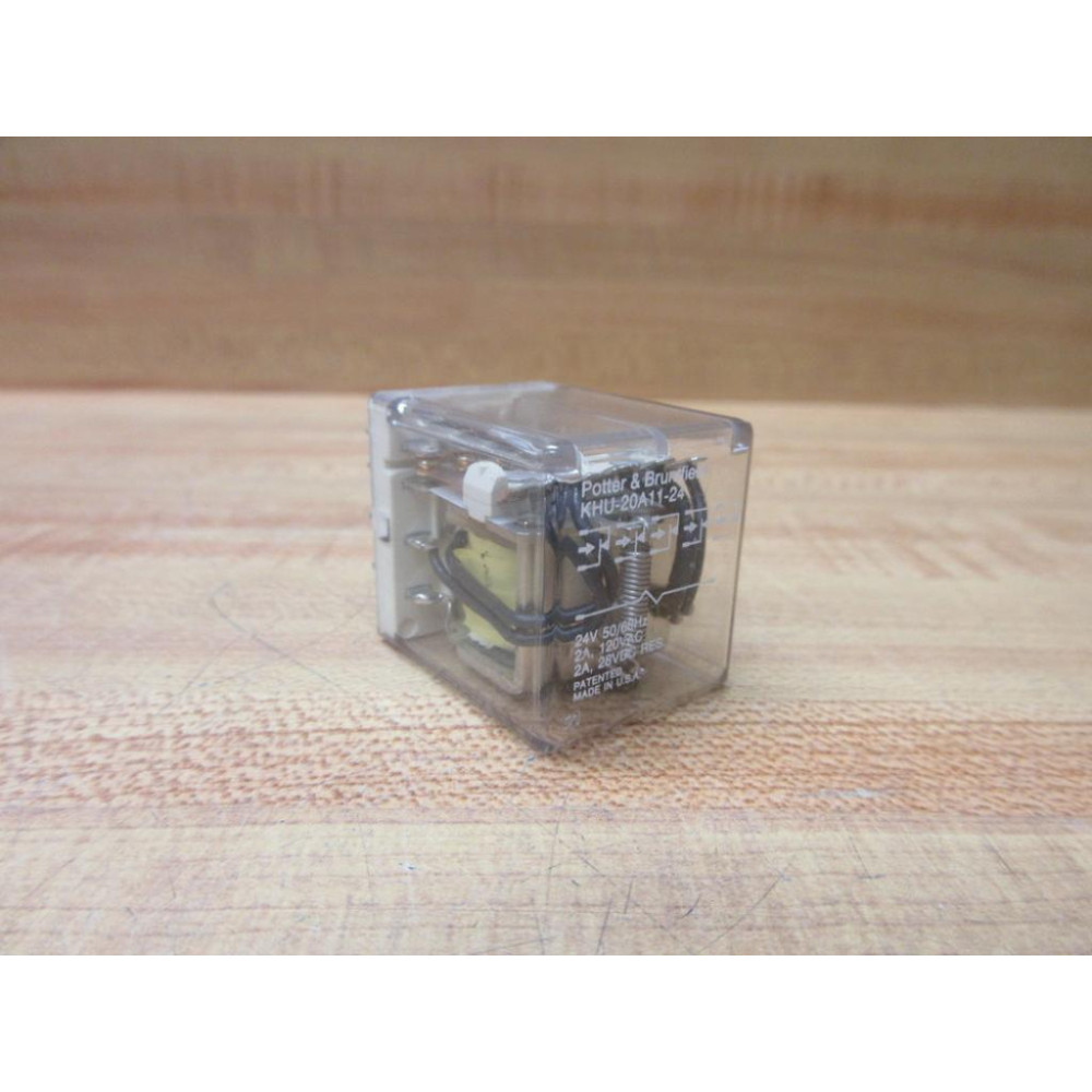 Potter & Brumfield KHU20A11-24V AC AMF Relay KHU20A11-24VAC - Used