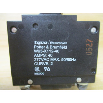 Potter & Brumfield W93-X112-40 Circuit Breaker 40 AMP - Used
