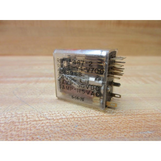 Potter & Brumfield R10E487-2-24V DC Relay R10-E1-Y4-V700-24VDC - Used