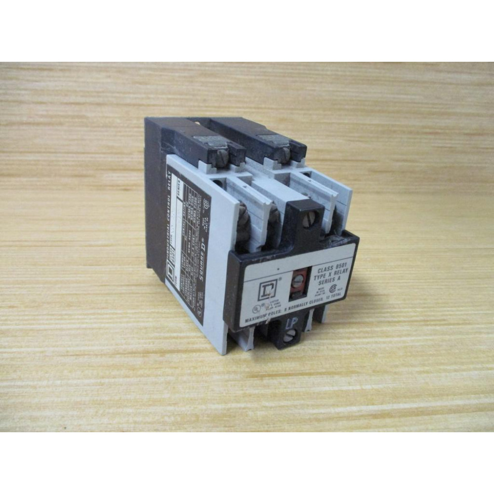 Square D 8501-X020-110120V Relay 8501-XO20-110120V Ser. A - Used