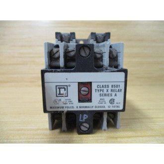 Square D 8501-X020-110120V Relay 8501-XO20-110120V Ser. A - Used