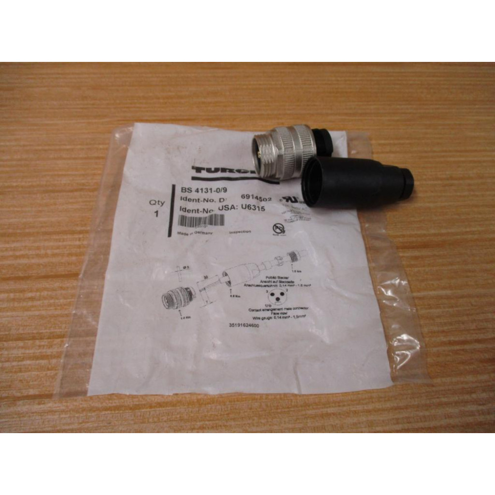 Turck BS 4131-09 Connector U6315