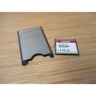 Transcend TS1GCF220I CompactFlash Memory Card 1GB W Adapter - Used
