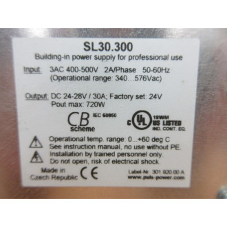 Puls SL30.300 Power Supply - Used