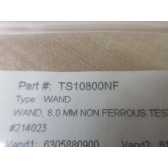 Mettler Toledo TS10800NF Safeline Metal Detector Stick TC1 8MM NFE - New No Box