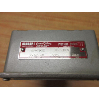 SOR 6NN-T2-X2 Pressure Switch 6NNT2X2 - Used
