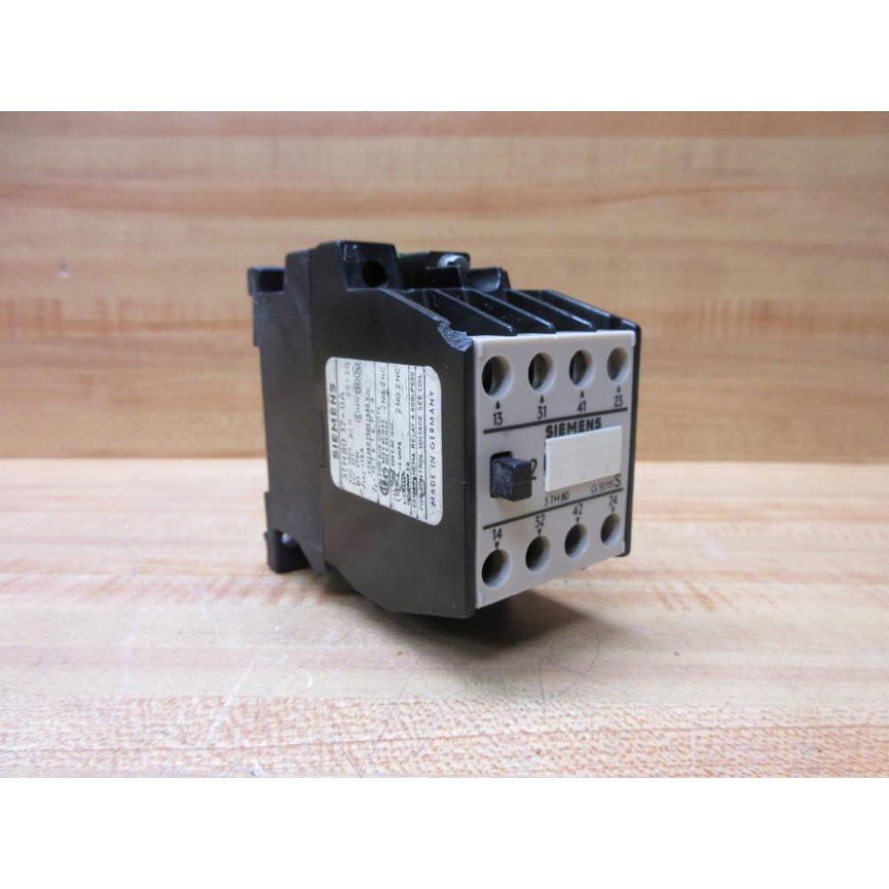 Siemens 3TH8017-0A Contactor 3TH80170A - Used