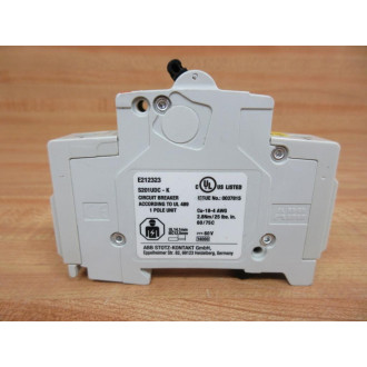 ABB S201UDC-K4A Circuit Breaker S201UDCK4A - Used
