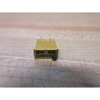 Clarostat 364Y100K Trimmer Potentiometer (Pack of 5) - New No Box
