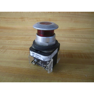 Allen Bradley 800T-FXQ24 A1 Button 800TFXQ24A1 wContacts Red - Used