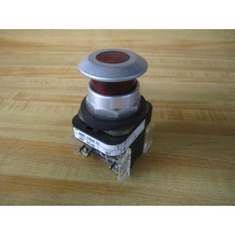 Allen Bradley 800T-FXQ24 A1 Button 800TFXQ24A1 wContacts Red - Used