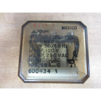 Potter & Brumfield KU-4699-120V Relay KU-4699 - Used