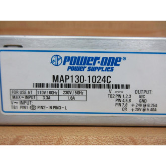 Power-One MAP130-1024C Power Supply MAP1301024C - Used
