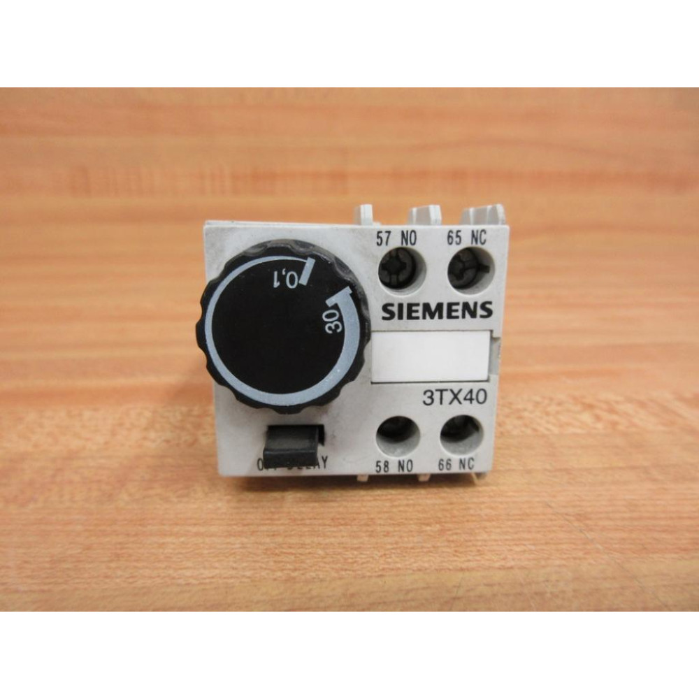 Siemens 3TX4092-5A Time Delay Relay 3TX40925A - Used