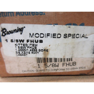Browning 1 58W FHUB Gear Coupling 2286573 1.4990"1.4995" Bore