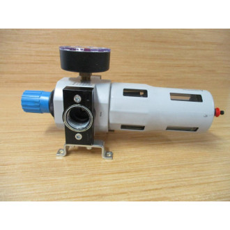 Festo LFR-D-MAXI-A Filter Regulator 546438 W Gauge & Bracket - Used