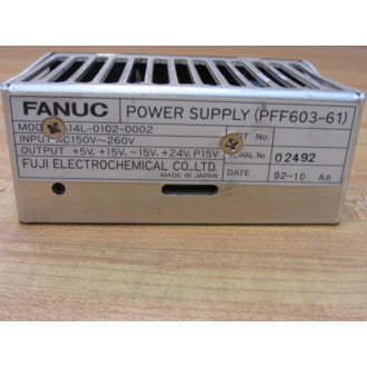 Fanuc A14L-0102-0002 Power Supply A14L01020002 PFF603-61 Module Only - Used