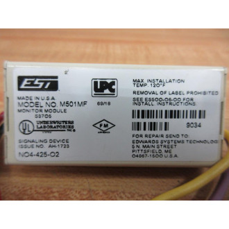 System Sensor M501MF Monitor Control - Used