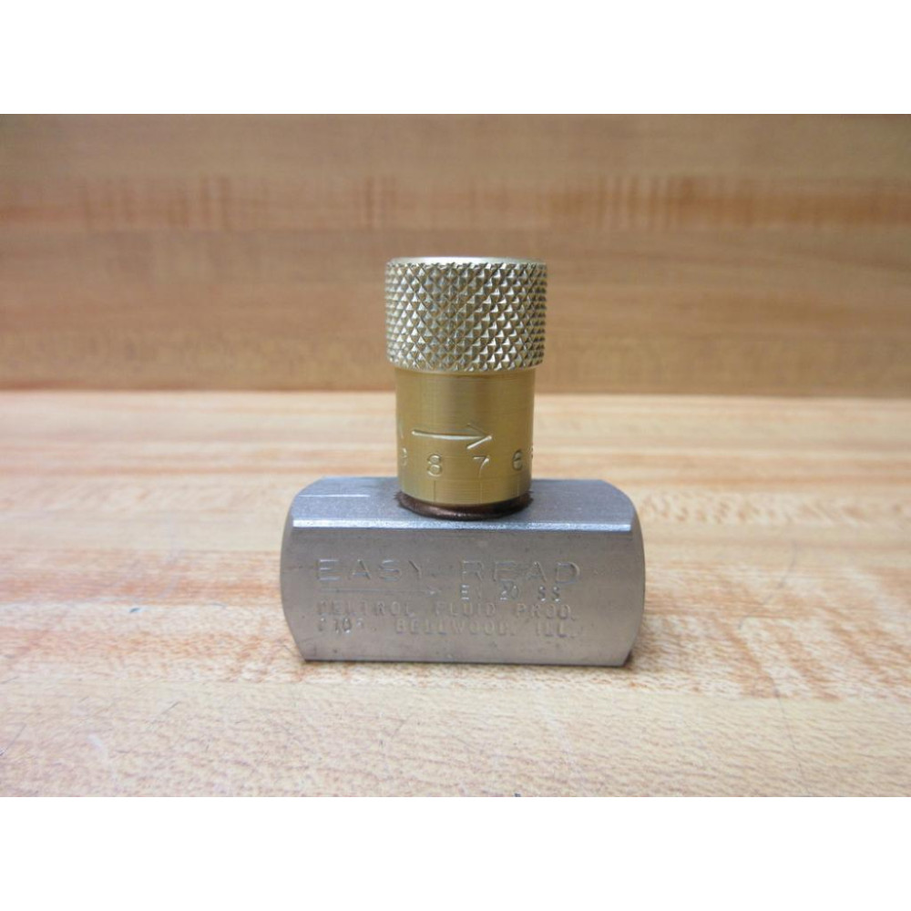 Deltrol EN20SS Inline Needle Valve 10120-64 - New No Box