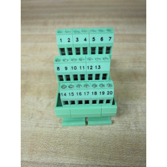 Phoenix Contact UMK-SE 11,25-1 Terminal Block UMKSE11251 20 Pin Male Connect - Used